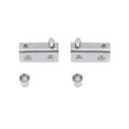 thumbnail image 1 of Miangastore Glass Fixation Clamp Stainless Steel Square Glass Clamp for Home Store Office Small Size (Silver), 1 of 8