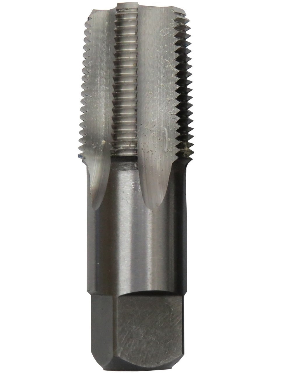 3/4" Carbon Steel NPT Tap and 59/64" HSS Drill Bit in plastic pouch. 59/64" drill bit has 1/2" shank.
