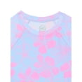 thumbnail image 2 of Wonder Nation Girls Short Sleeve Rash Guard Swim Set, 2-Piece, Sizes 4-18, 2 of 3