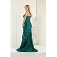 thumbnail image 4 of Royal Queen RQ7962 Juniors Womens One Shoulder Pleated Satin Prom Evening Gown, 4 of 10
