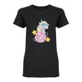 thumbnail image 2 of Unicorn Portrait Dream Shaped T-Shirt Women -Image by Shutterstock, Female XX-Large, 2 of 4