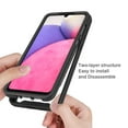 thumbnail image 5 of for Samsung Galaxy A32 5G Case, Luxury Dual Layer Shockproof Bumper Rugged Hybrid Heavy Duty Clear Drop Protective Durable Hybrid 2-layer Phone Case Cover for Galaxy A32 5G, Black, 5 of 6