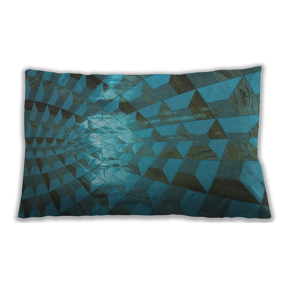 Ahgly Company Indoor Rectangular Contemporary Lumbar Throw Pillow, 13 inch by 19 inch