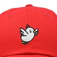 thumbnail image 2 of Dalix Chicken Embroidered Cotton Baseball Hat Adjustable Dad Cap Womens in Red, 2 of 5