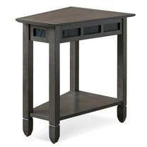 Recliner Wedge Table in Smoke Gray and Black Slate