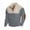 #03 Gray, variant on Men's Corduroy Henley Sweatshirts Long Sleeve Color Block Stand Collar Casual Pullover Sweatshirts for Men Daily Wear 2026,M,Brown