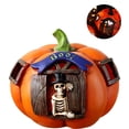 thumbnail image 4 of Calabaza De Halloween Linterna No Deslumbrante Decoración Bar Casa Embrujada Decoración Accesorios Moda Fantasma Festival Decoración Led Calavera Faro Duradero Con Patrón De Calavera Para Iluminación Serendint HA027989-02, 4 of 7