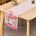 thumbnail image 2 of SUNOLIFE Happy Mother's Day Table Runner,Pink Buffalo Plaid Gnome Kitchen Dining Table Decoration for Home Party 13 x 72 Inch, 2 of 4