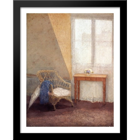 A Corner of the Artist's Room, Paris 28x34 Large Black Wood Framed Print Art by Gwen (Best Way To Join Wood Corners)