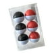 thumbnail image 2 of 6 pelotas de golf de caucho sintético de alta elasticidad de 42,7 mm para golf deportivo Negro blanco + rojo blanco, 2 of 6