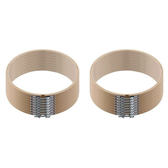 16 Pieces 8 Inch Wooden Round Embroidery Hoops Adjustable Bamboo Circle Hoop Ring Bulk Wholesale