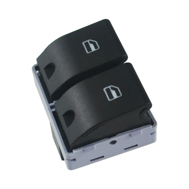 Botón de interruptor de consola de elevalunas eléctrico ABS delantero lado del conductor for VW Seat Ibiza Cordoba 6L2 POLO 9N 2001-2009 Fox 6Q0959858