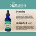 thumbnail image 4 of Birth Song Botanicals Fertile Ground Fertility Support Tincture Natural Fertility Supplement 2oz Bottle, 4 of 7