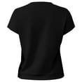 thumbnail image 6 of SHITINN Women's Casual Loose Fit Round Neck Short Sleeve T Shirt with Drawstring Hem for Everyday Womens Tops Short Sleeve Womens Summer T Shirts Casual Tops for Women, 6 of 6