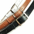 thumbnail image 6 of Leather and Metal Buckle Electric Guitar Strap Belt Shoulder Pad Adjustable Vintage Guitar Straps-White Color, 6 of 6