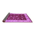 thumbnail image 2 of Ahgly Company Indoor Square Oriental Purple Industrial Area Rugs, 5' Square, 2 of 4
