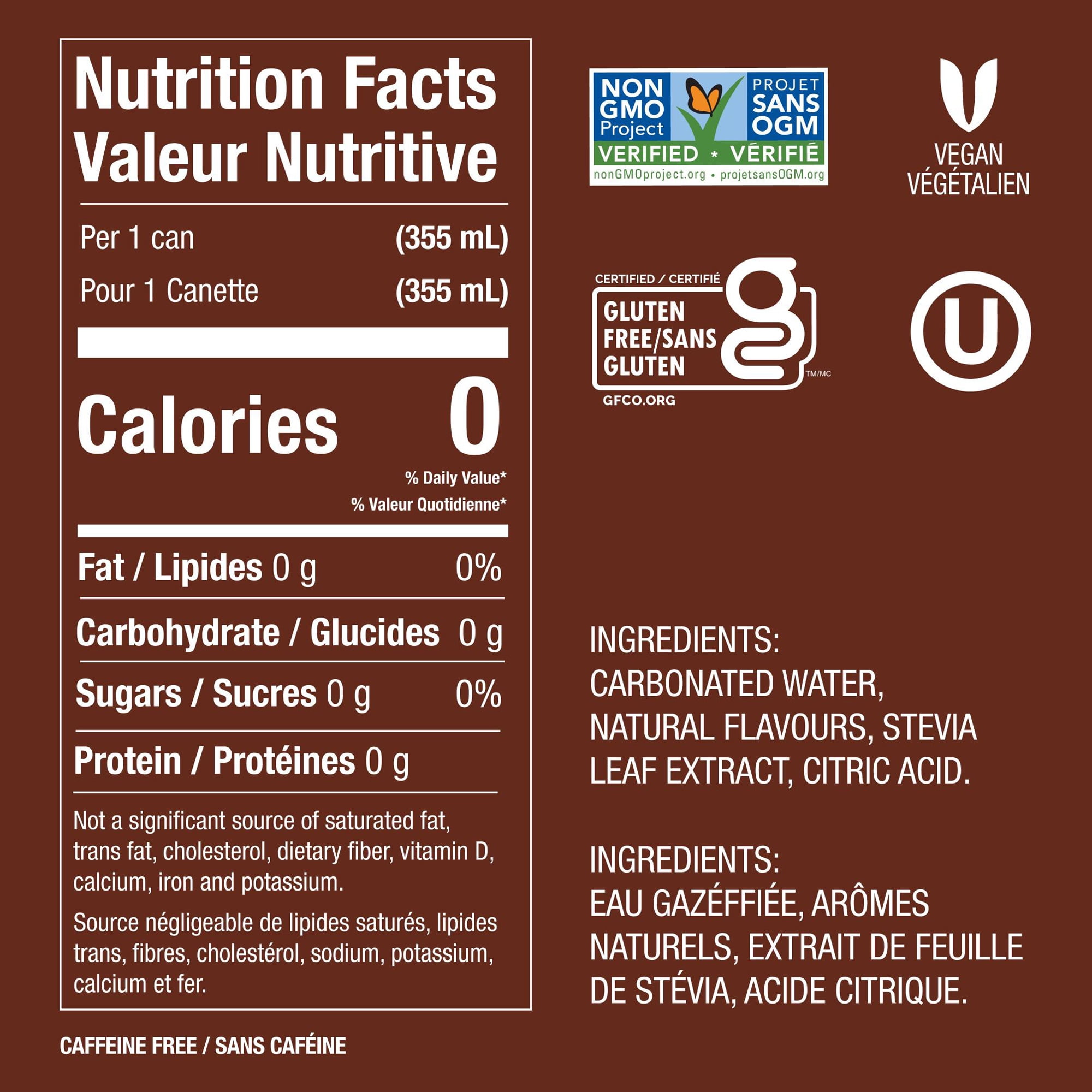 Zevia Ginger Root Beer, 355 ml, 6 pack cans, Ginger Root Beer 6 x 355 mL