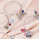 thumbnail image 4 of 1 caja de 98 abalorios de alambre expandibles para hacer pulseras, kit de inicio para hacer joyas, de 2,6 pulgadas, ajustables, en blanco, para colgantes, accesorios de joyería artesanal., 4 of 7