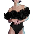 thumbnail image 2 of Women'S One-Piece Swimsuit Wrap Skirt Sarong Retro Floral Print Bikini Bathing Suit, 2 of 8
