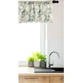 thumbnail image 3 of Ambesonne Sketch Window Valance, Hand Drawn Botany Motifs, 54" X 18", Dark Teal and Eggshell, 3 of 3
