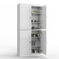thumbnail image 3 of Palace Imports 100% Solid Wood 32" Bathroom Cabinet with Solid Doors and Adjustable Shelves, White, 3 of 8