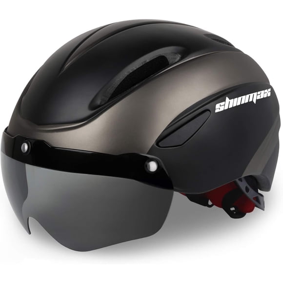 Casco de bicicleta Shinmax BC-001 para hombre y mujer con gafas