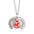 thumbnail image 1 of Corte de papel caballo Animal China Zodiaco Collar de girasol collar collar collar colgante, 1 of 3