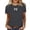 Grey, variant on T Shirts for Women Scoop Neck Half Sleeve Fashion Slim Fit Tops for Women 2026 Flower Print Summer Basic Tees Casual Vacation Outfits Workout Clothes 2026