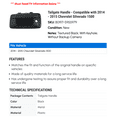 thumbnail image 2 of Tailgate Handle - Compatible with 2014 - 2015 Chevy Silverado 1500, 2 of 2