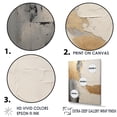thumbnail image 3 of Designart "Fusion Of Gold And Beige Paint" Abstract Painting Canvas Prints, 3 of 7