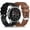 Black/Brown, variant on [2 Pack] Compatible for Samsung Galaxy Watch 3 Bands 45mm/Galaxy Watch Band 46mm/Gear S3 Frontier, 22mm Smart Watch Band Silicone Casual Straps Accessories for Men Women Black/Slate Blue