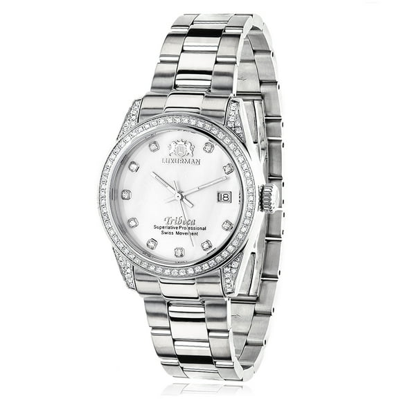 Stainless Steel Womens Diamond Watch Tribeca 1.5ct