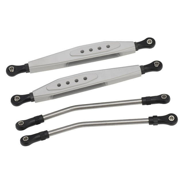 KLKCMS 2x Rear Lower Trailing Arm + 138mm Steering Link for Axial RR10 90048