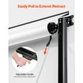 thumbnail image 4 of KFFKFF RV Awning Replacement, 20', Water-Resistant Sun Shelter Vinyl RV Pull-Out Awning with Aluminum Alloy Structure, Hand-Operated Gradient Black Exterior Trailer Shade, 4 of 9
