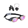 thumbnail image 3 of Gafas de natación, gafas de natación con tapones para los oídos, gafas de natación antivaho para hombres Púrpura, 3 of 9