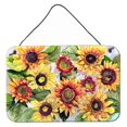thumbnail image 1 of "Caroline's Treasures Sunflowers Aluminium Metal Metal Wall or Door Hanging Prints, 8 x 12" Caroline's Treasures 8766DS812, 1 of 1