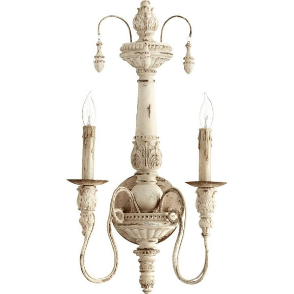 5506-2-70-Quorum Lighting-Salento - 2 Light Wall Mount in Transitional style - 11.5 inches wide by 22 inches high-Persian White Finish