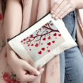 thumbnail image 3 of Pratyus Pink Love Hearts Travel Tote Bag Cosmetic Bag for Women - Lightweight, Durable, Large Capacity Zipper Pouch White, 3 of 6