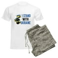 thumbnail image 6 of CafePress - I Stand With Ukraine Men's Light Pajamas - Men's Light Loose Fit Cotton Pajama Set, 6 of 7