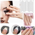 thumbnail image 2 of 90 Sheets 3 Designs Nail Art Stencils French Tip Guides Stickers Nail Art Tips Guides for DIY Decoration Stencil Tool, 2 of 4