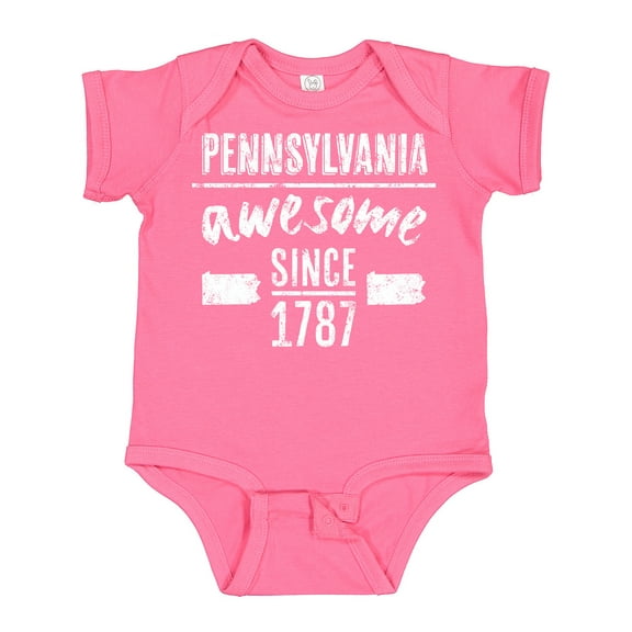 Inktastic Pennsylvania Awesome Since 1787 Boys or Girls Baby Bodysuit
