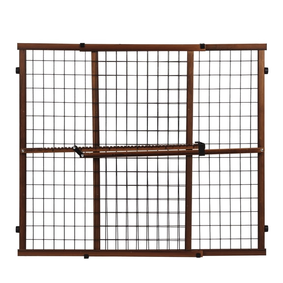 Evenflo Position & Lock Tall and Wide Value Adjustable Baby Gate (Farmhouse Collection), Fits Openings 31 - 50 in. Wide