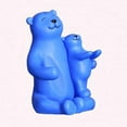 thumbnail image 4 of GUOOL Creative Bear Storage Rack Statue Animal Champagne Holder Decorative Sculpture Blue, 4 of 9