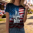 thumbnail image 2 of vigerkar USA US Flag Patriotic 4th of July America T-Shirt (Blue, L), 2 of 4