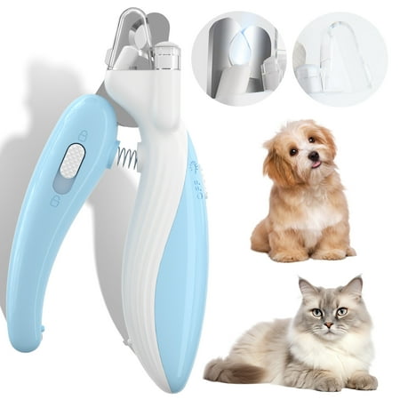 EOIVSH Cat Nail Clipper- Safe,Dog Nail Clippers with LED Light,Sharp and Blade Pet Nail Trimmer for Cat,Bird,Rabbit Small Dog