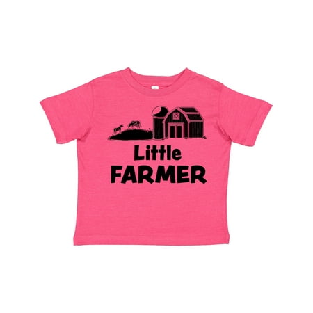 

Inktastic Little Farmer Barn Silo and Cows Gift Toddler Boy or Toddler Girl T-Shirt