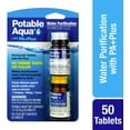 thumbnail image 6 of Potable Aqua Water Purification Tablets with PA Plus, Two 50 Count Bottles, 6 of 12