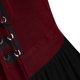 thumbnail image 3 of Womens Halloween Costumes 2024 Cosplay Gothic Dresses Women Casual Plus Size Cold Shoulder Dress Solid Color Lace Butterfly Sleeve Halloween Gothic Dress, 3 of 5