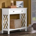 thumbnail image 2 of Alaterre Furniture Coventry 32" Wood Console Table with Drawer and Shelf, 2 of 2