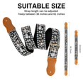 thumbnail image 2 of AODSK Cotton Embroidery Guitar Strap 2" Adjustable for Acoustic Electric Bass Ukulele with Picks Guitarists  Gift, 2 of 6